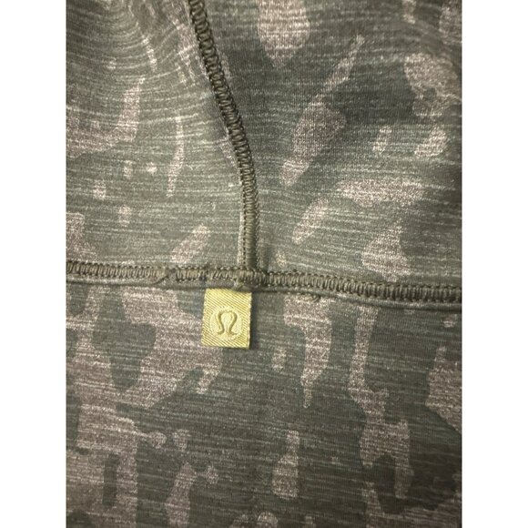 Lululemon Power Pivot Tank Top 6? 4? Olive Green Camo Workout Cropped Small - Picture 3 of 6